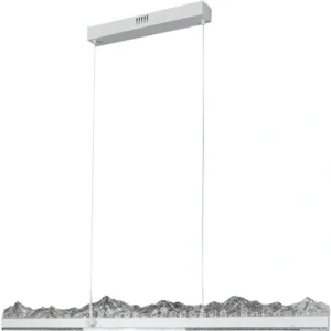 نجف مودرن أبيض بثلاثة أضواء 55 واط مقاس 1200 ملم